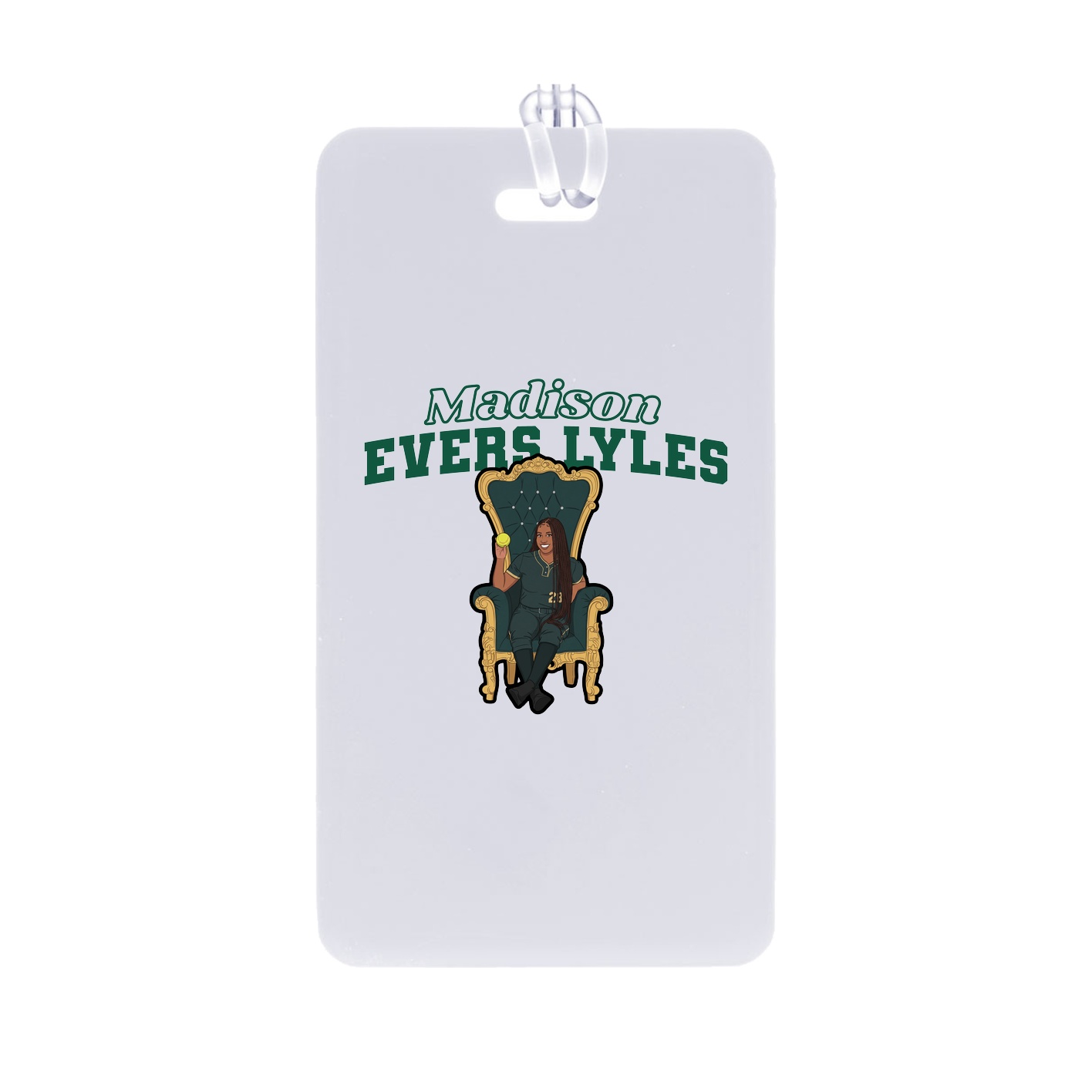Bag Tag — Name Arch in Classic