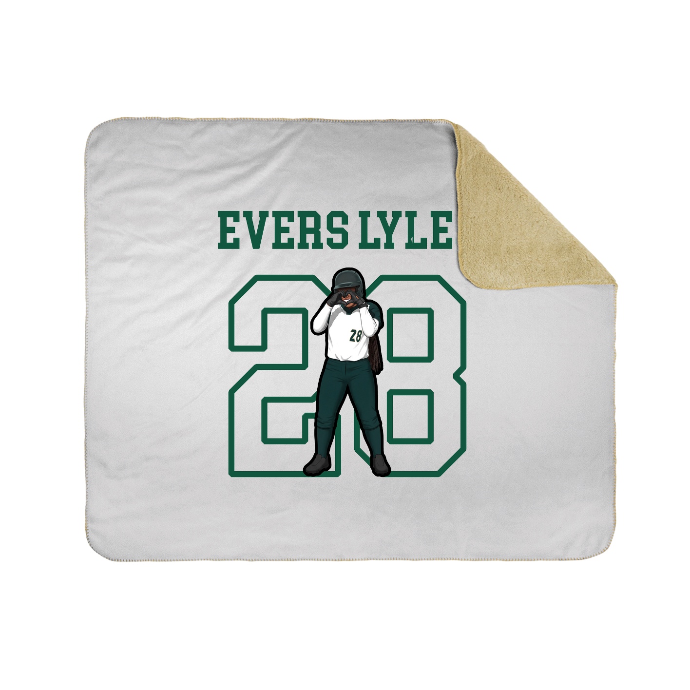 Throw Blanket — Shirsey in White