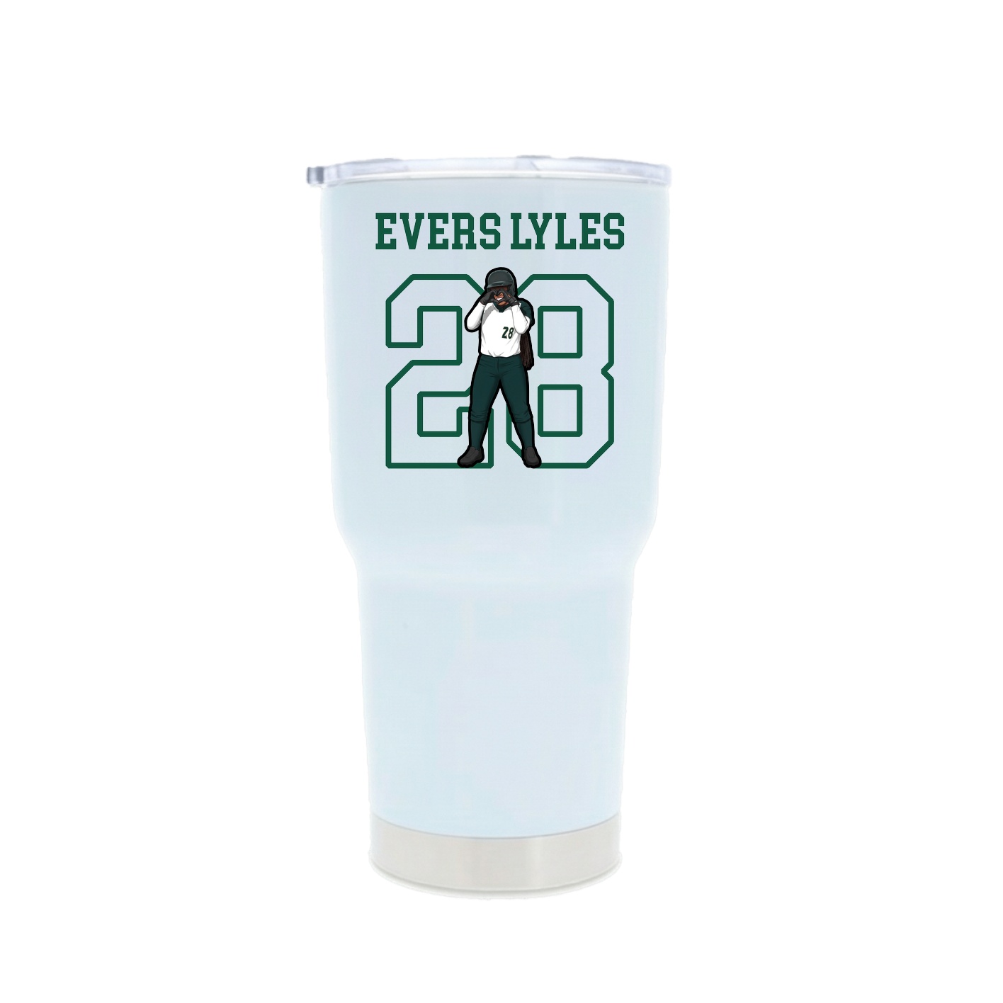 30oz Stainless Steel Tumbler — Shirsey in White