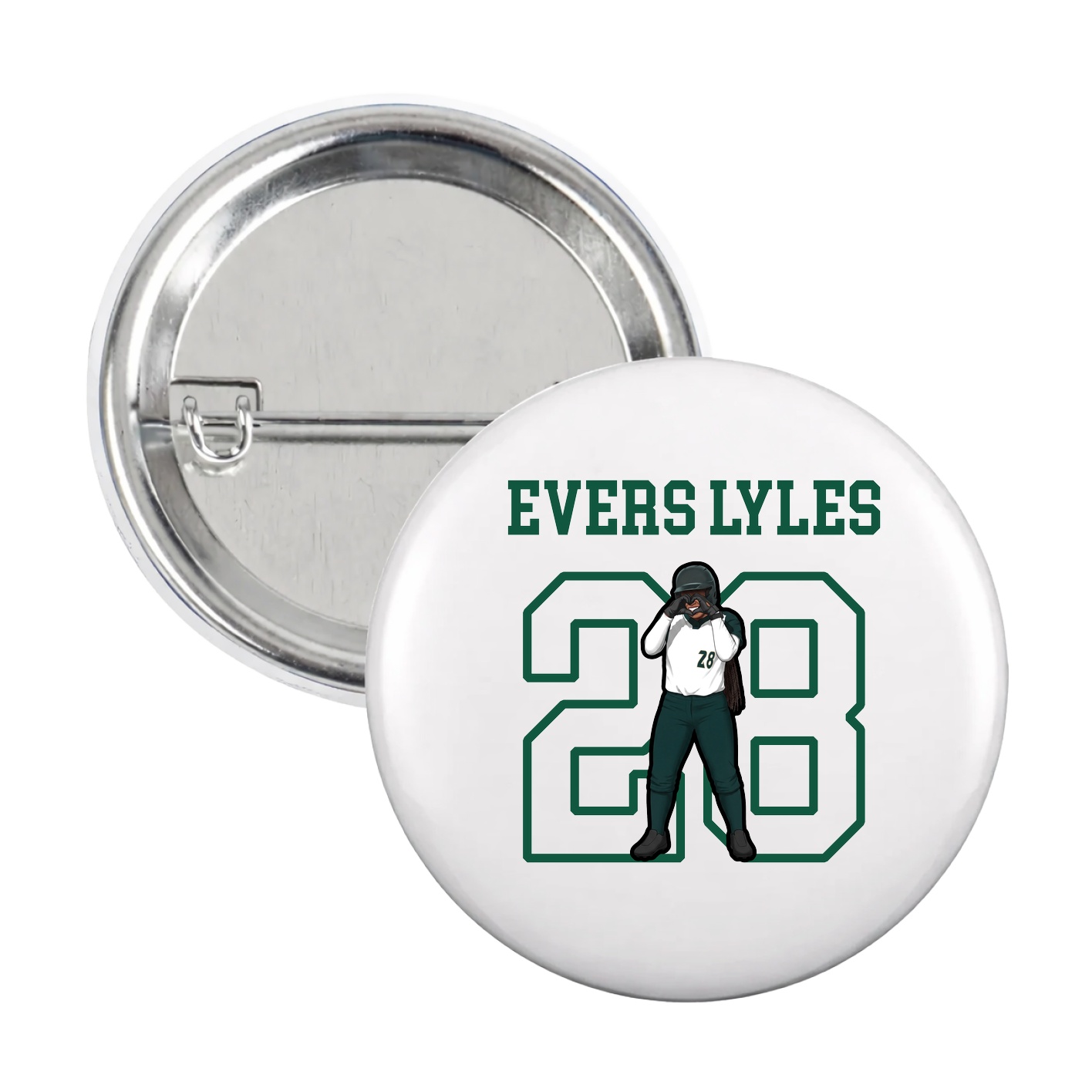Game Day Button — Shirsey in White