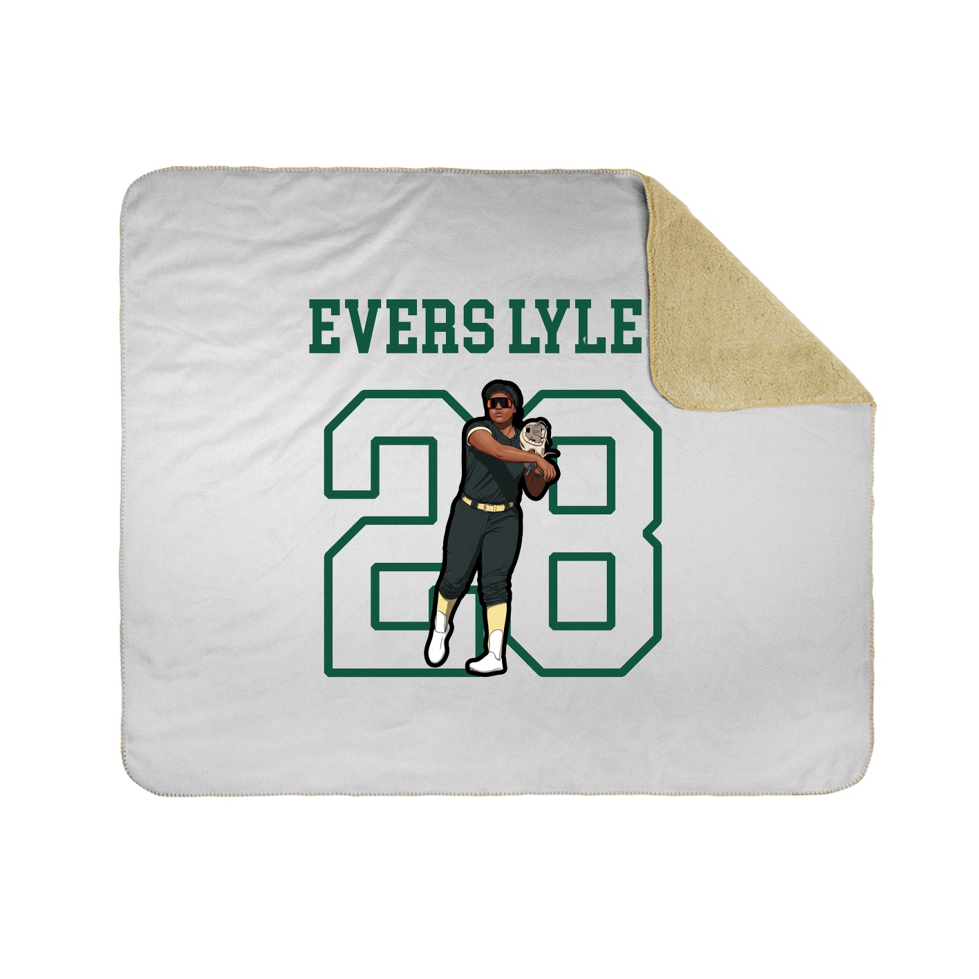 Throw Blanket — Shirsey in White