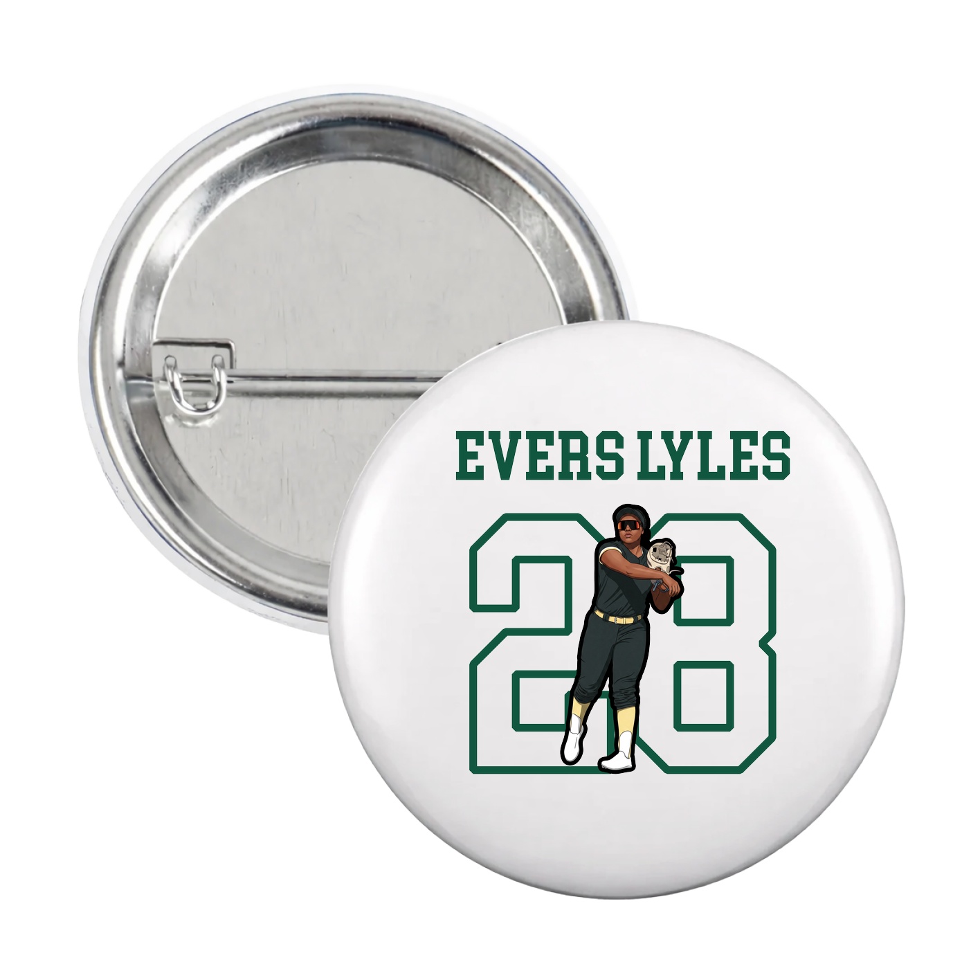 Game Day Button — Shirsey in White