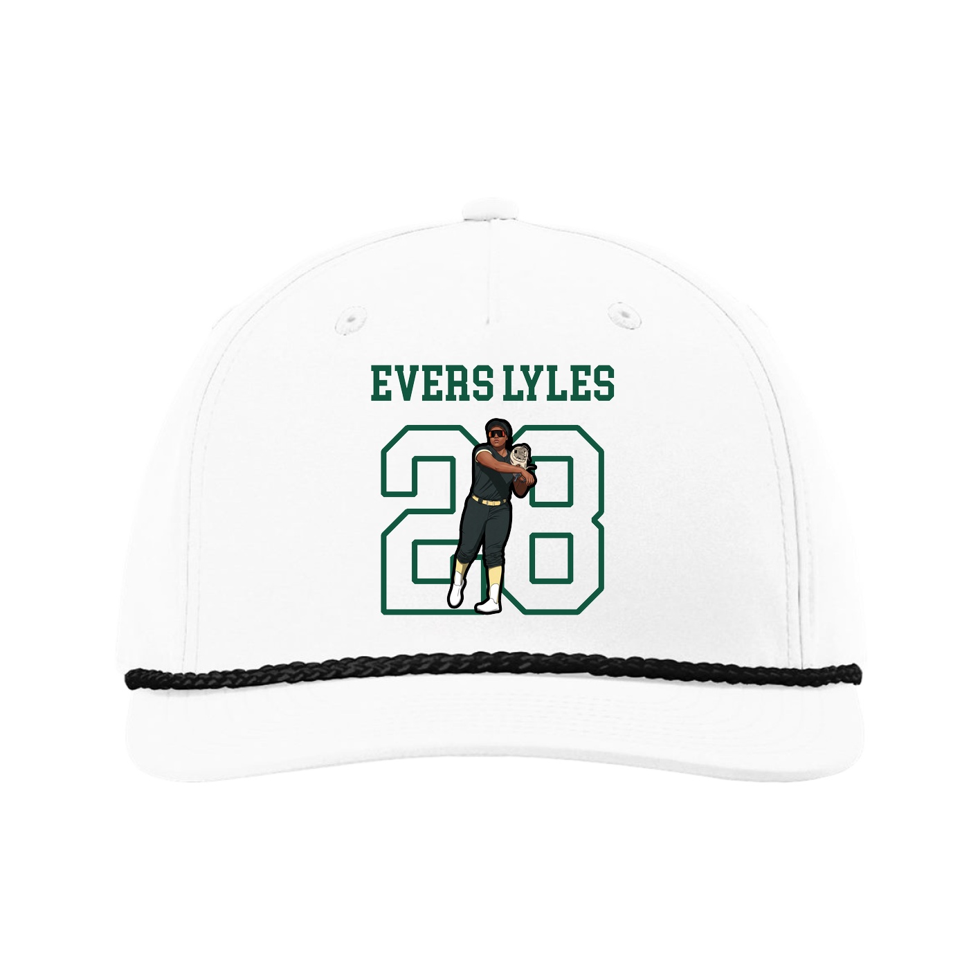 Five-Panel Classic Rope Cap — Shirsey in White