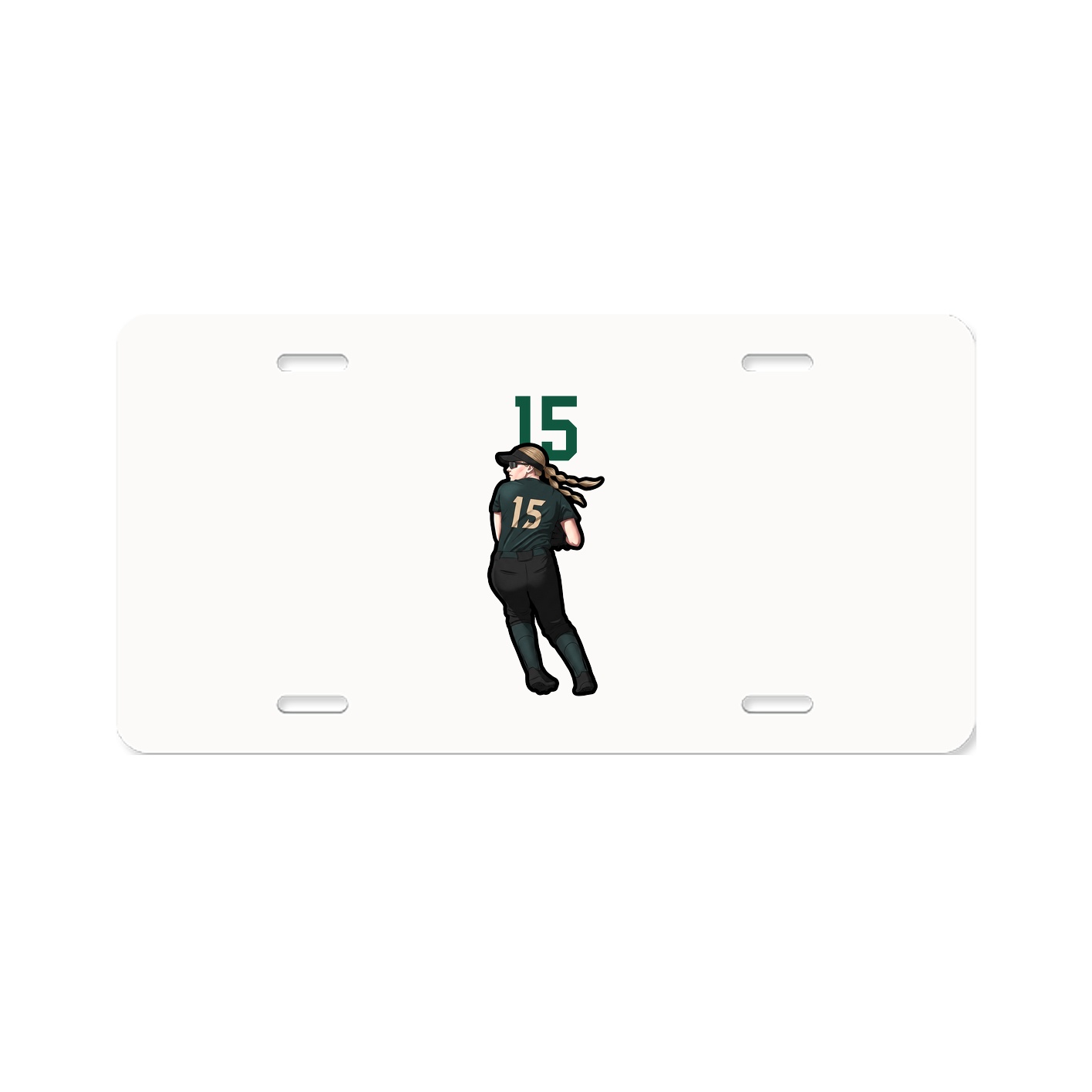 License Plate — Number Top in Classic