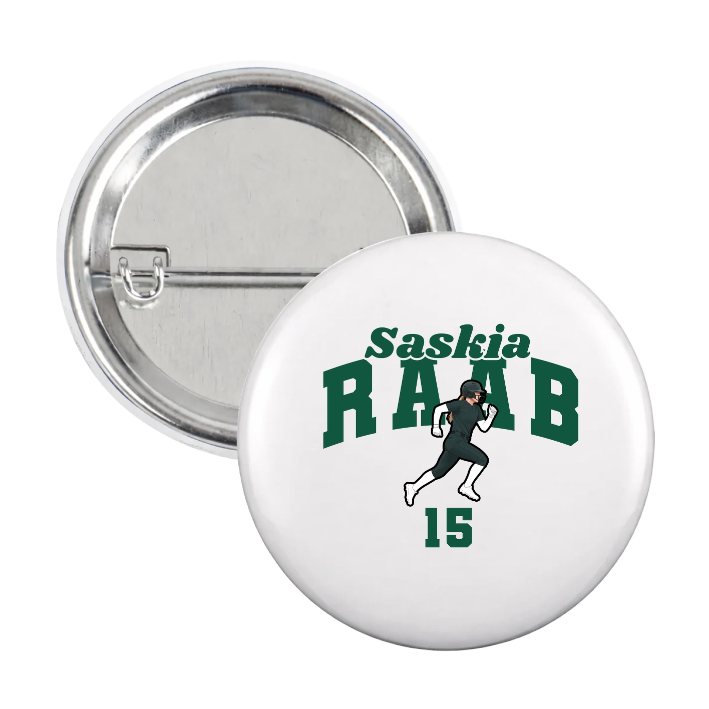 Game Day Button — Signature Arch in White