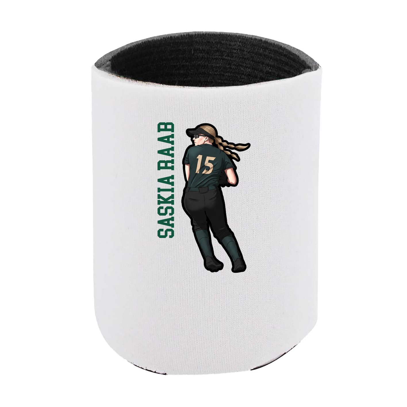Can Holder — Name Vertical in White
