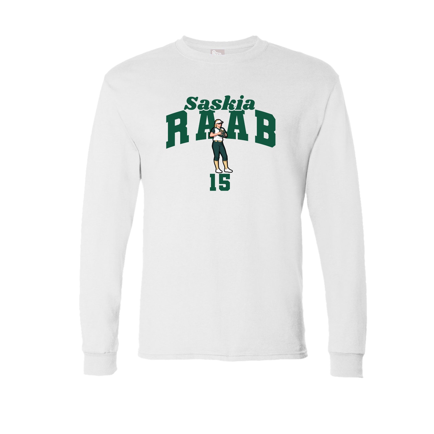 Long Sleeve Tee — Signature Arch in White