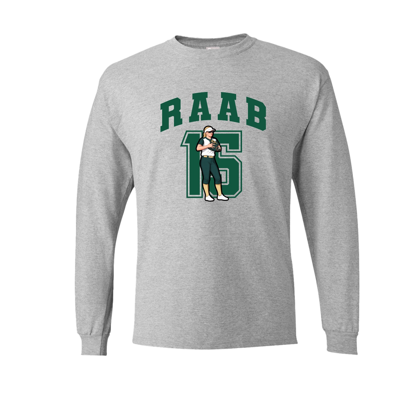 Long Sleeve Tee — Number in Grey