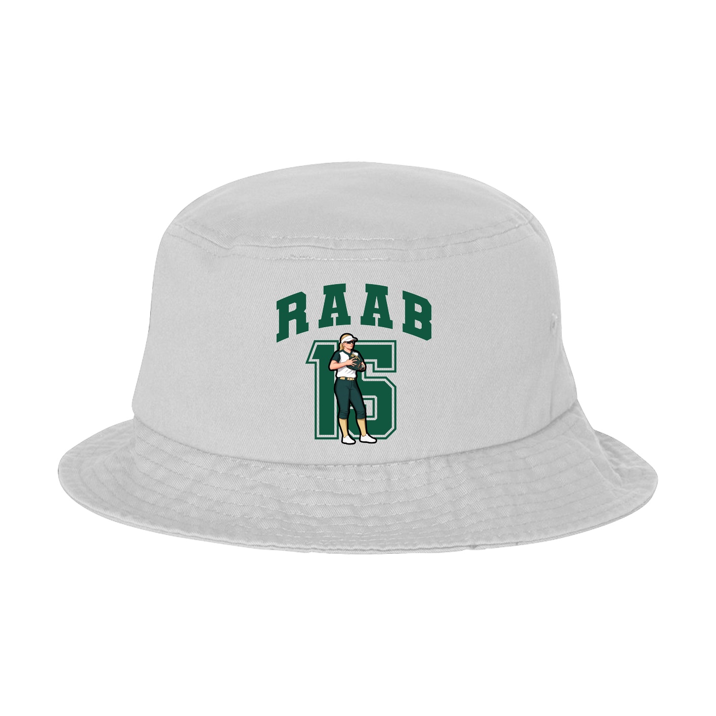 Bucket Cap — Number in White