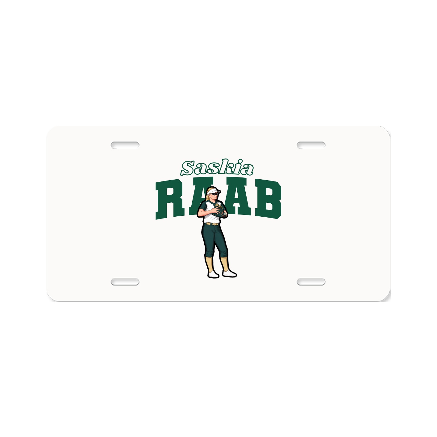 License Plate — Name Arch in Classic