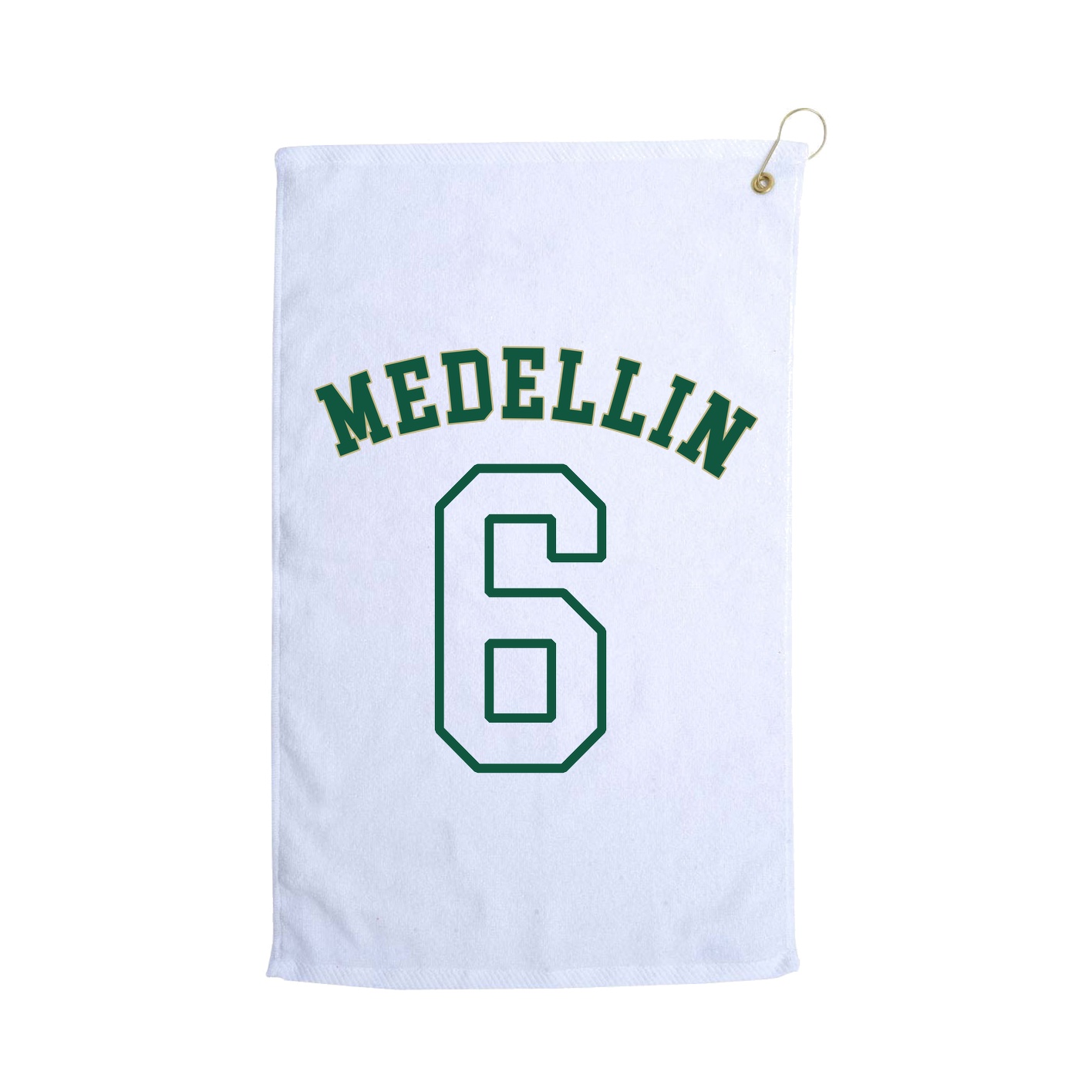 Golf Towel — Shirsey Arch in White