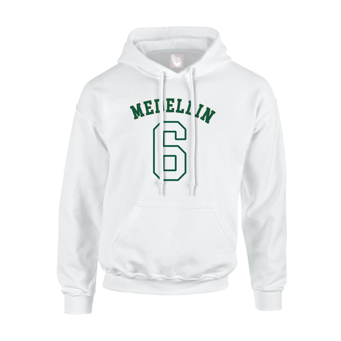 Hoodie — Shirsey Arch in White