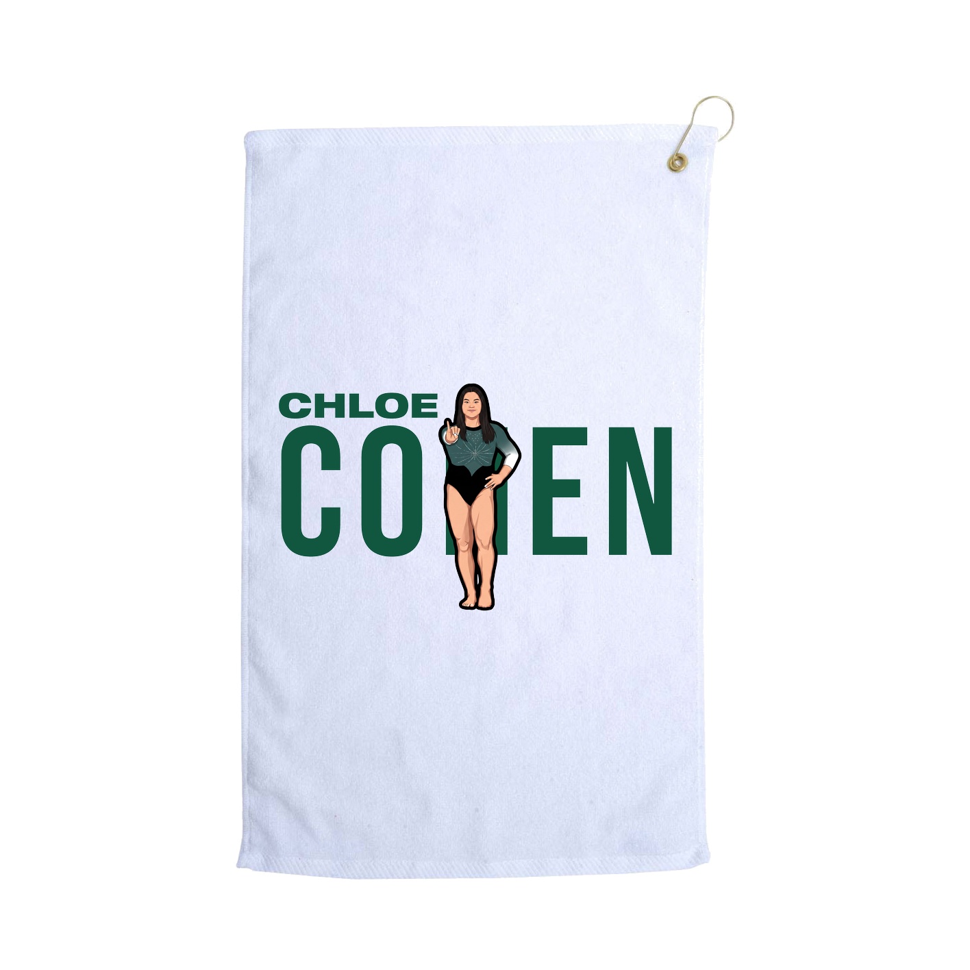 Golf Towel — Player Name in White