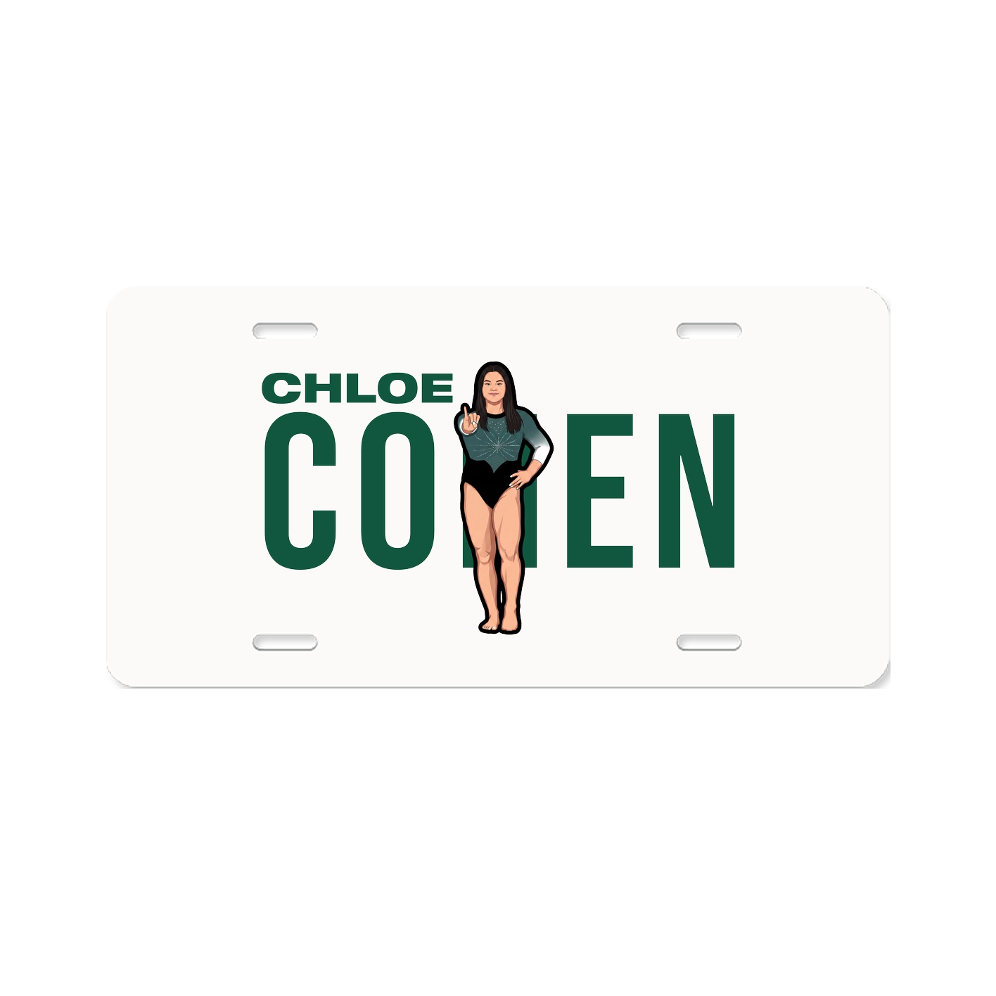 License Plate — Player Name in Classic