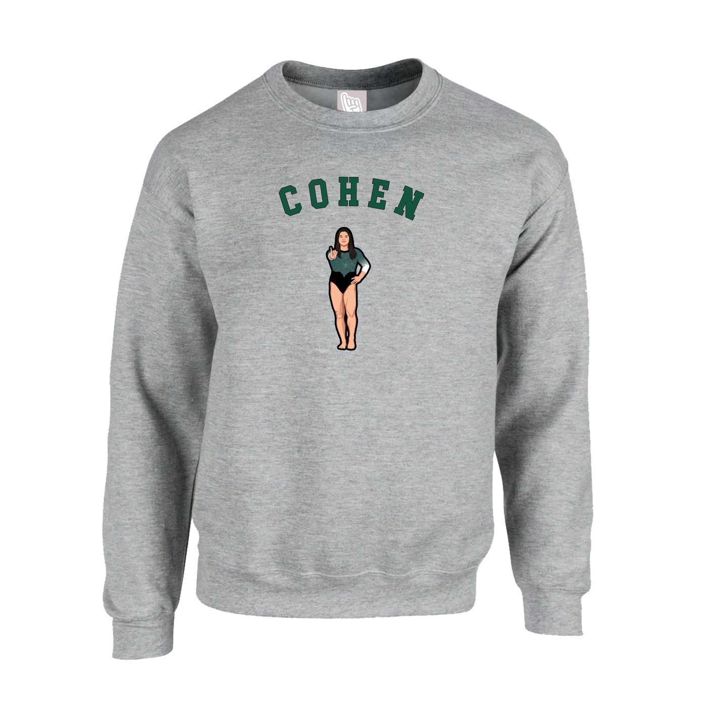 Fleece Crew — Shirsey Arch in Grey