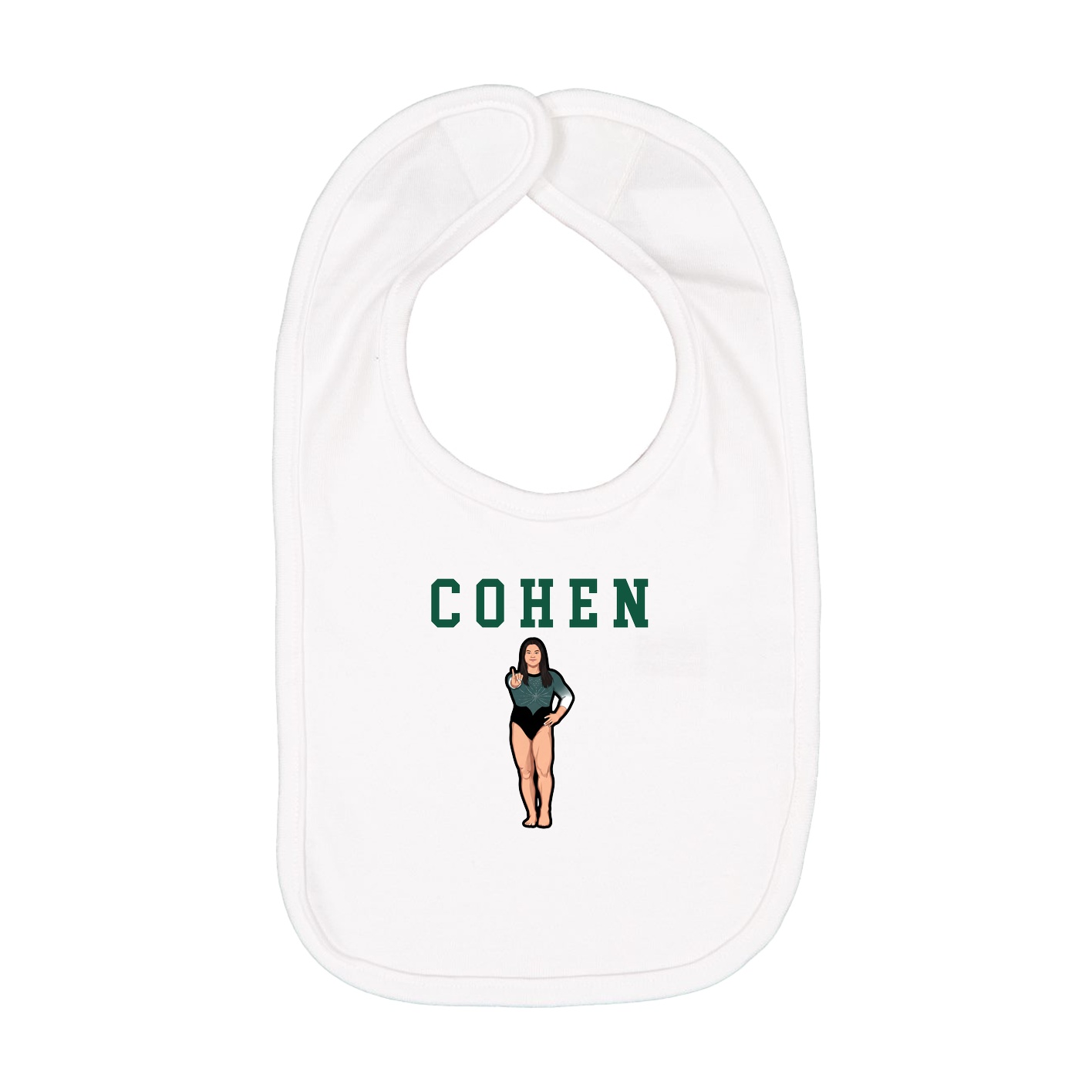 Infant Bib — Shirsey in White