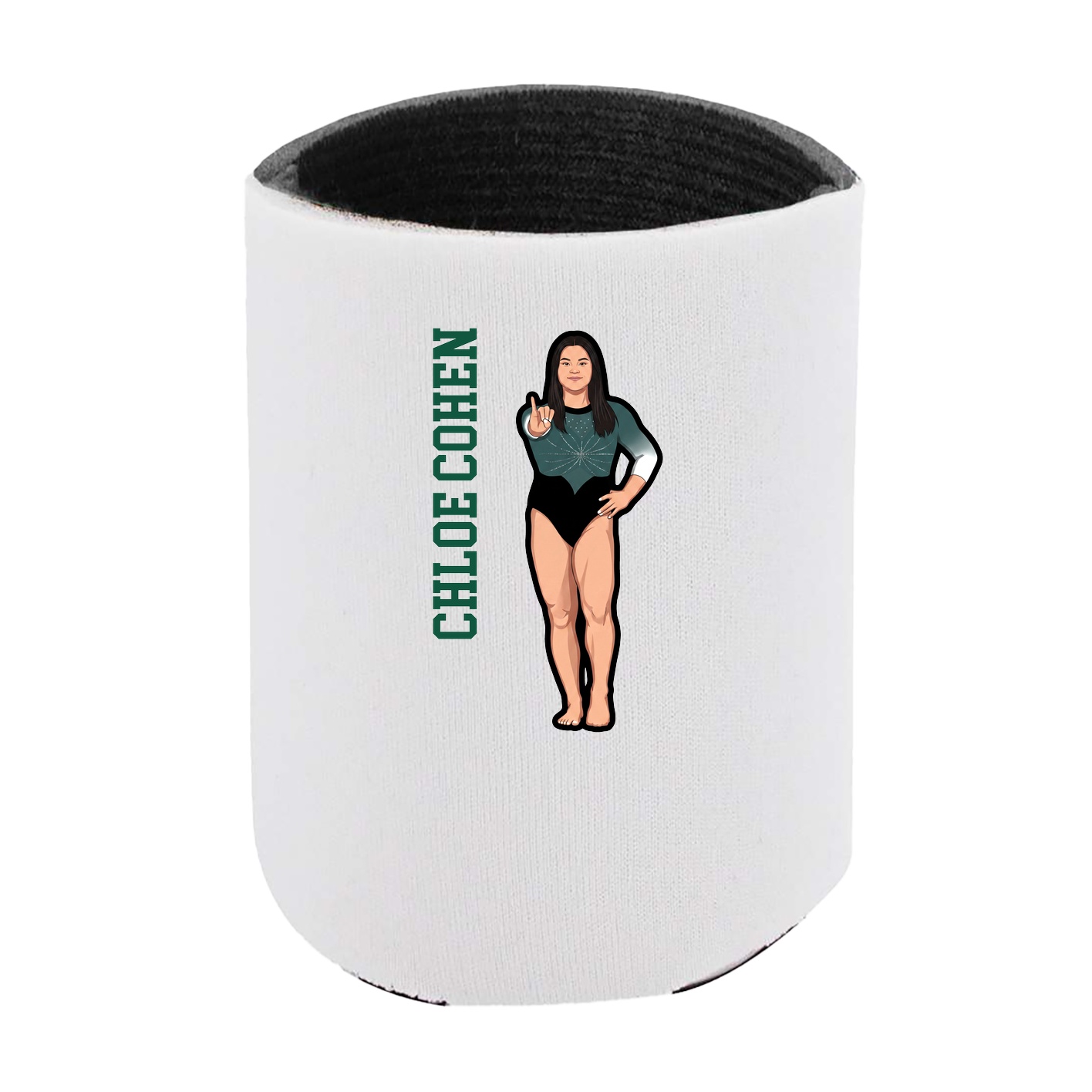Can Holder — Name Vertical in White