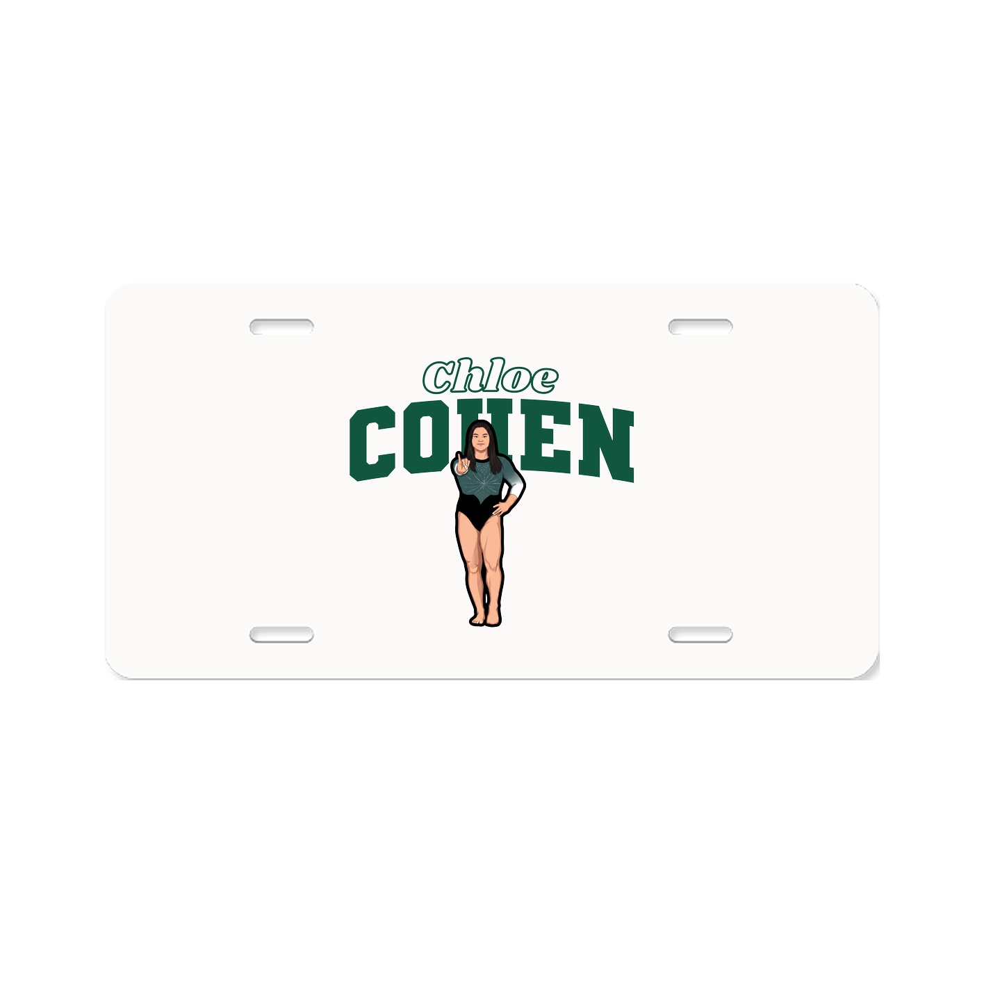 License Plate — Name Arch in Classic