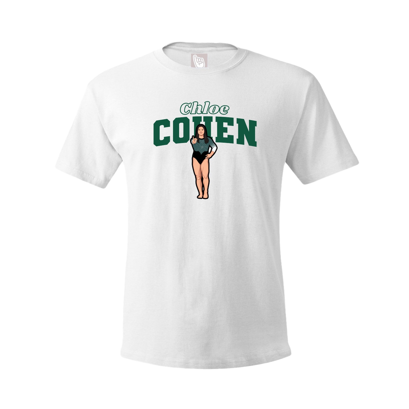 Youth Tee — Name Arch in White