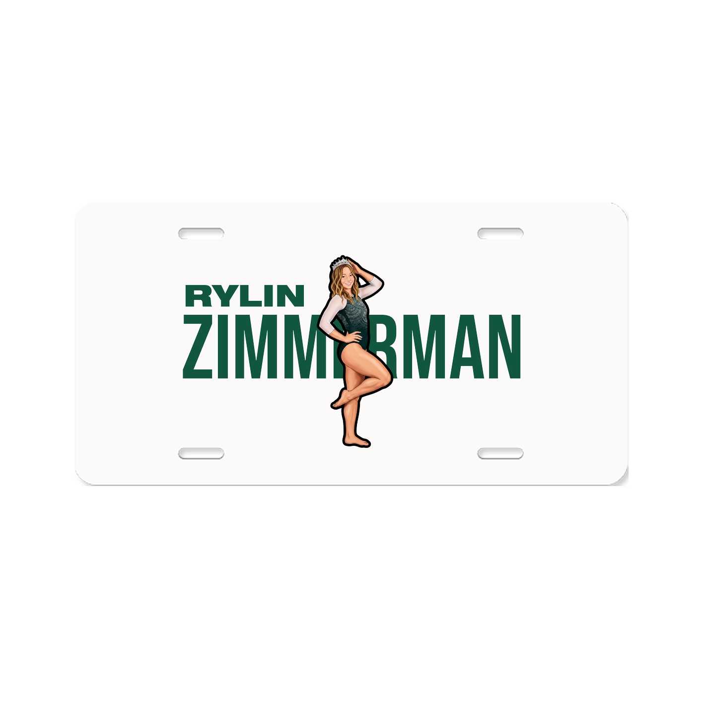License Plate — Player Name in Classic