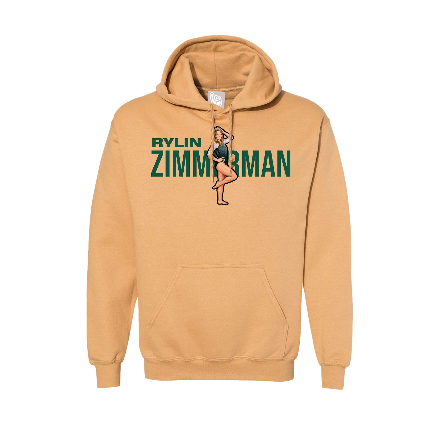 Hoodie — Player Name in Vegas Gold