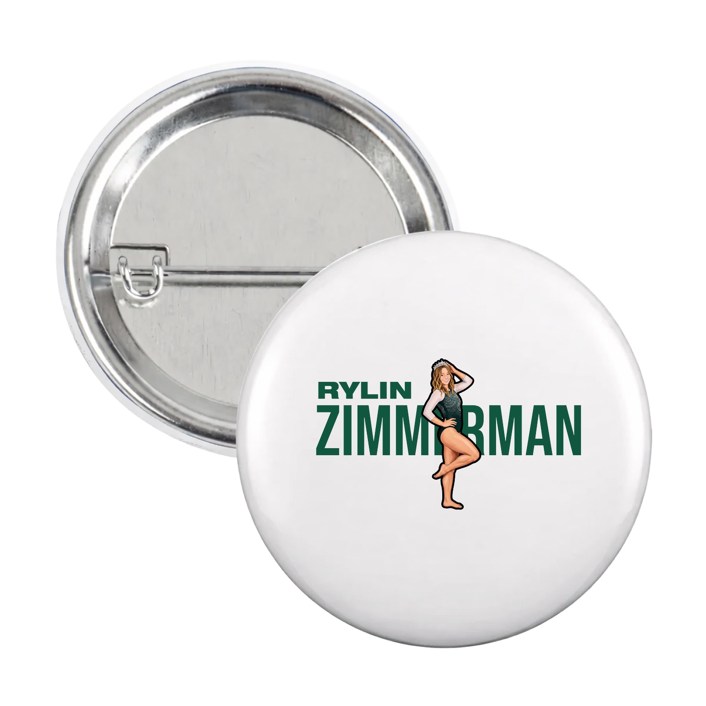 Game Day Button — Player Name in White
