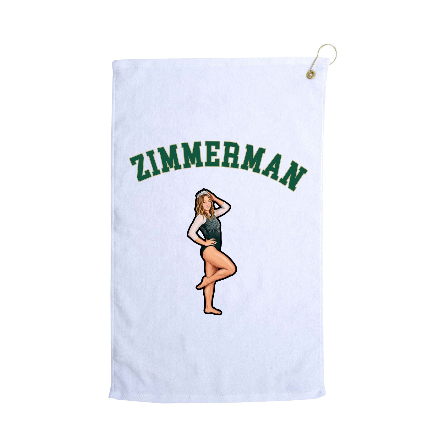 Golf Towel — Shirsey Arch in White