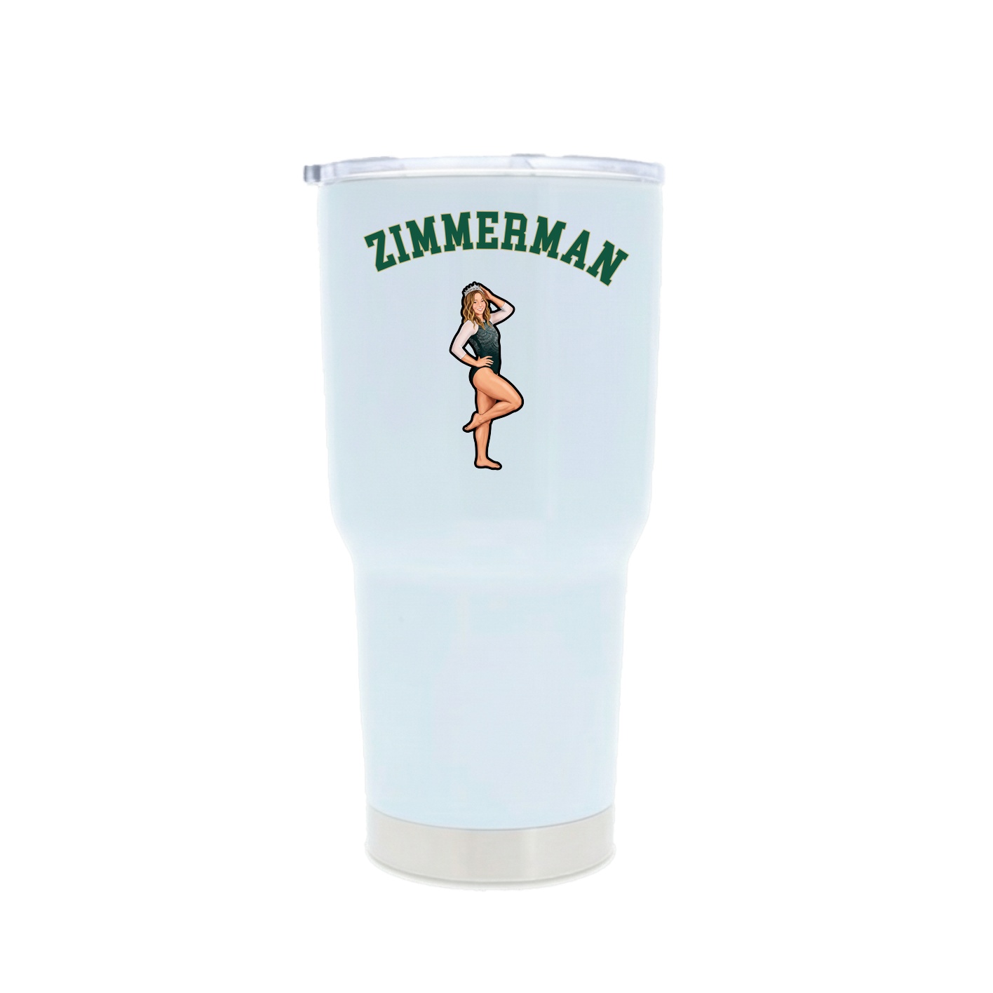 30oz Stainless Steel Tumbler — Shirsey Arch in White