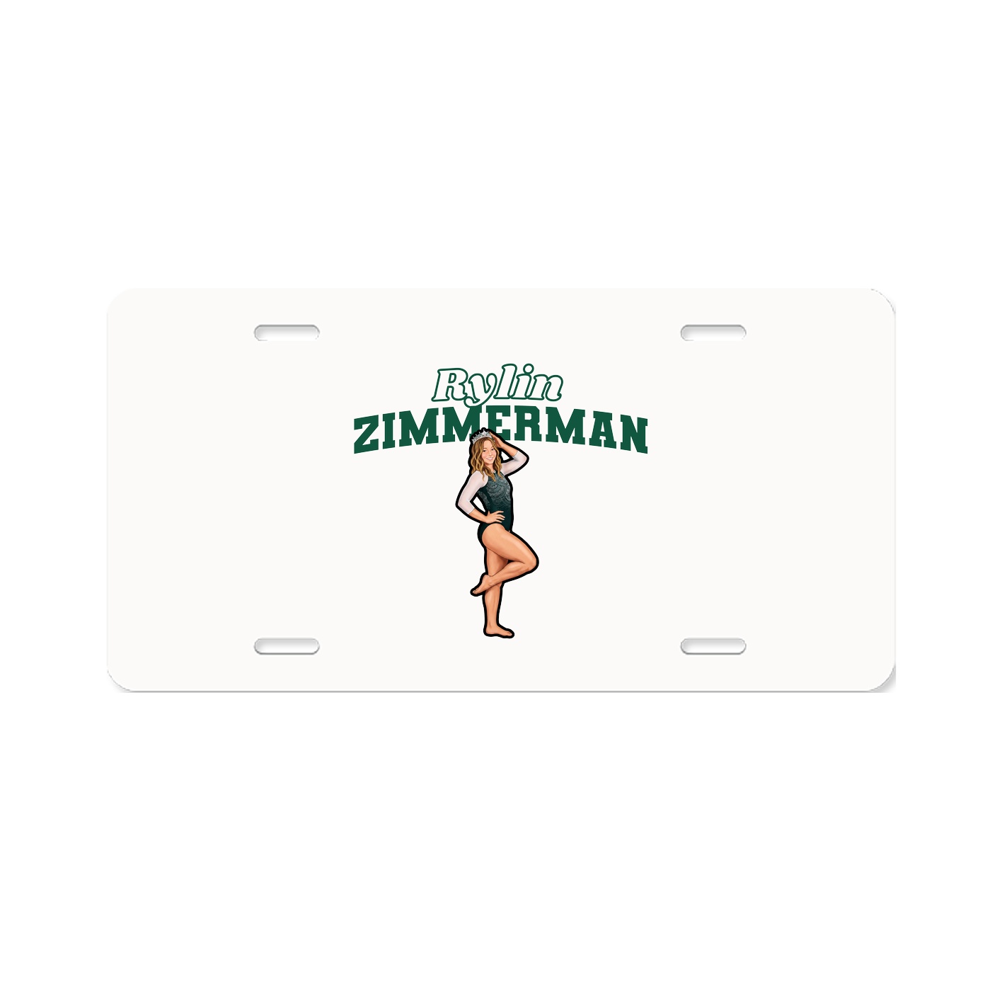 License Plate — Name Arch in Classic