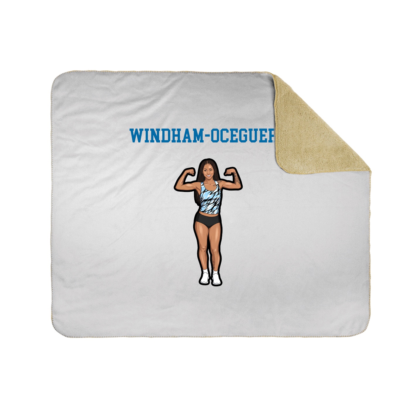 Throw Blanket — Shirsey in White