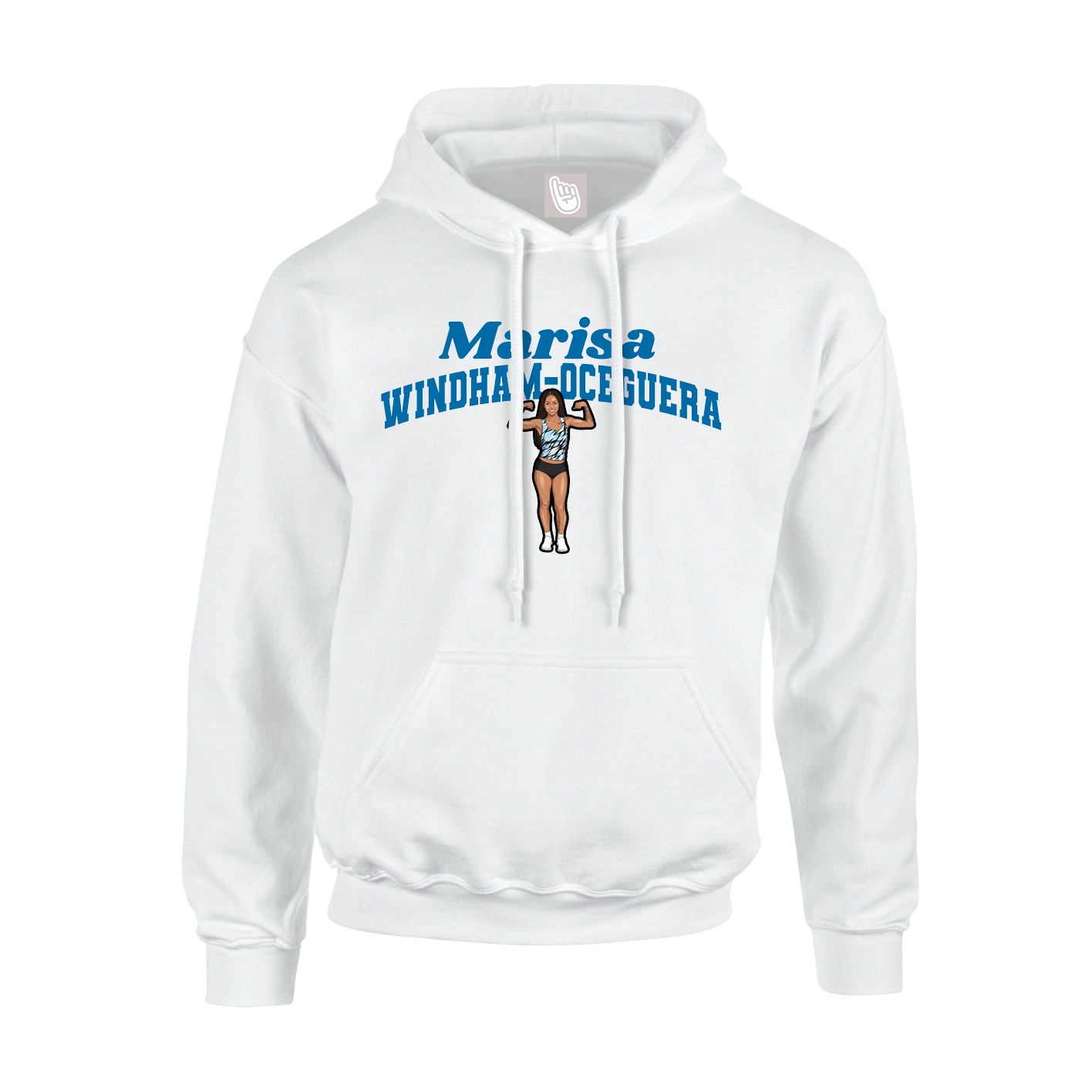 Hoodie — Signature Arch in White