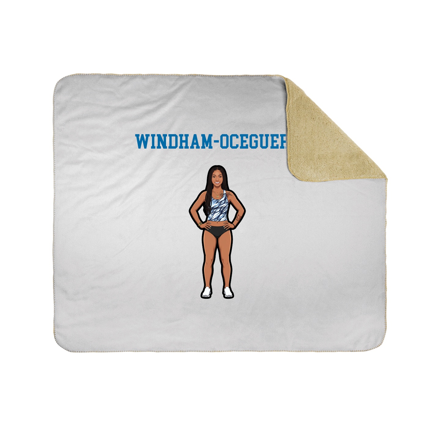 Throw Blanket — Shirsey in White