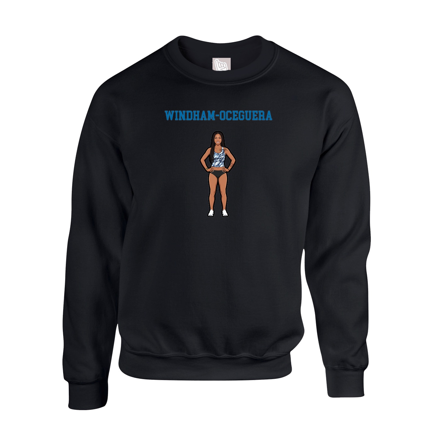 Fleece Crew — Shirsey in Black
