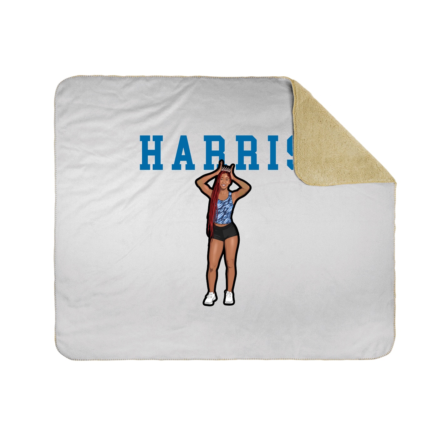 Throw Blanket — Shirsey in White