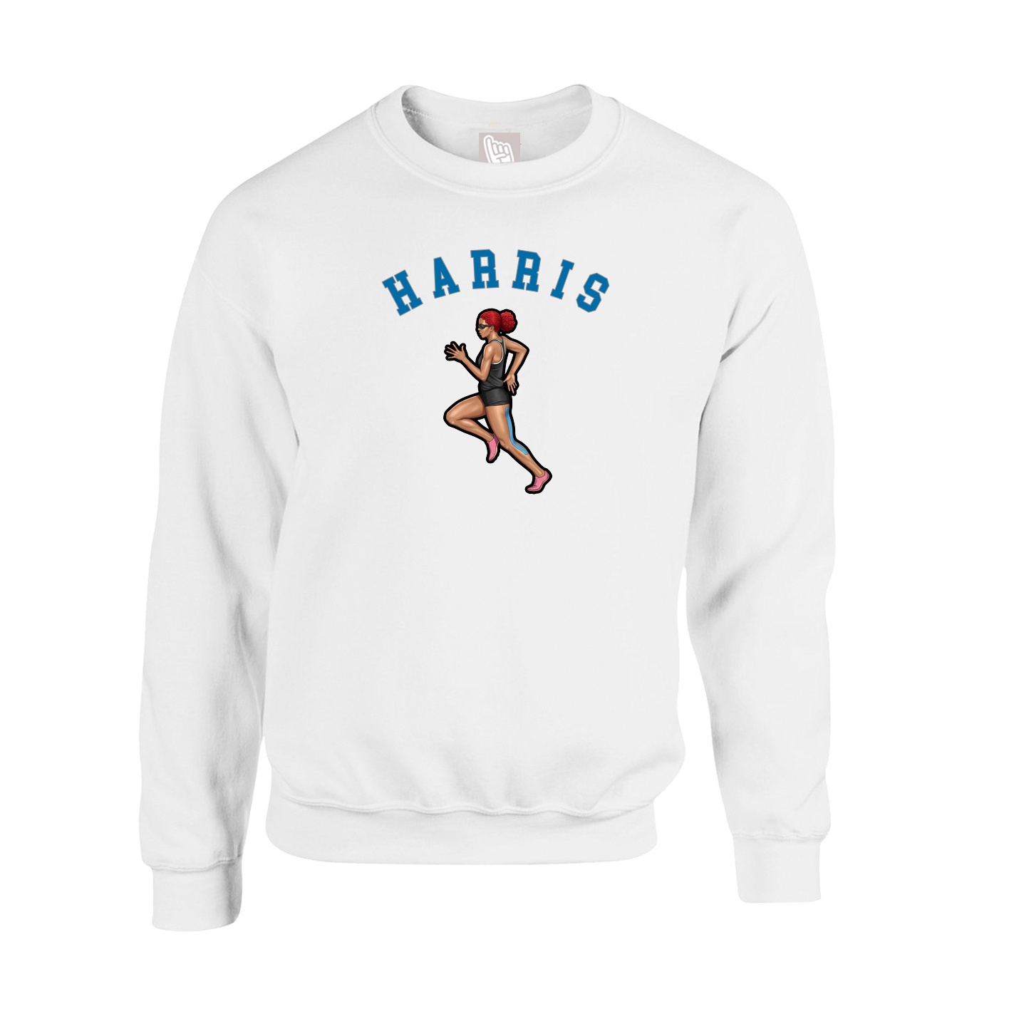 Fleece Crew — Shirsey Arch in White