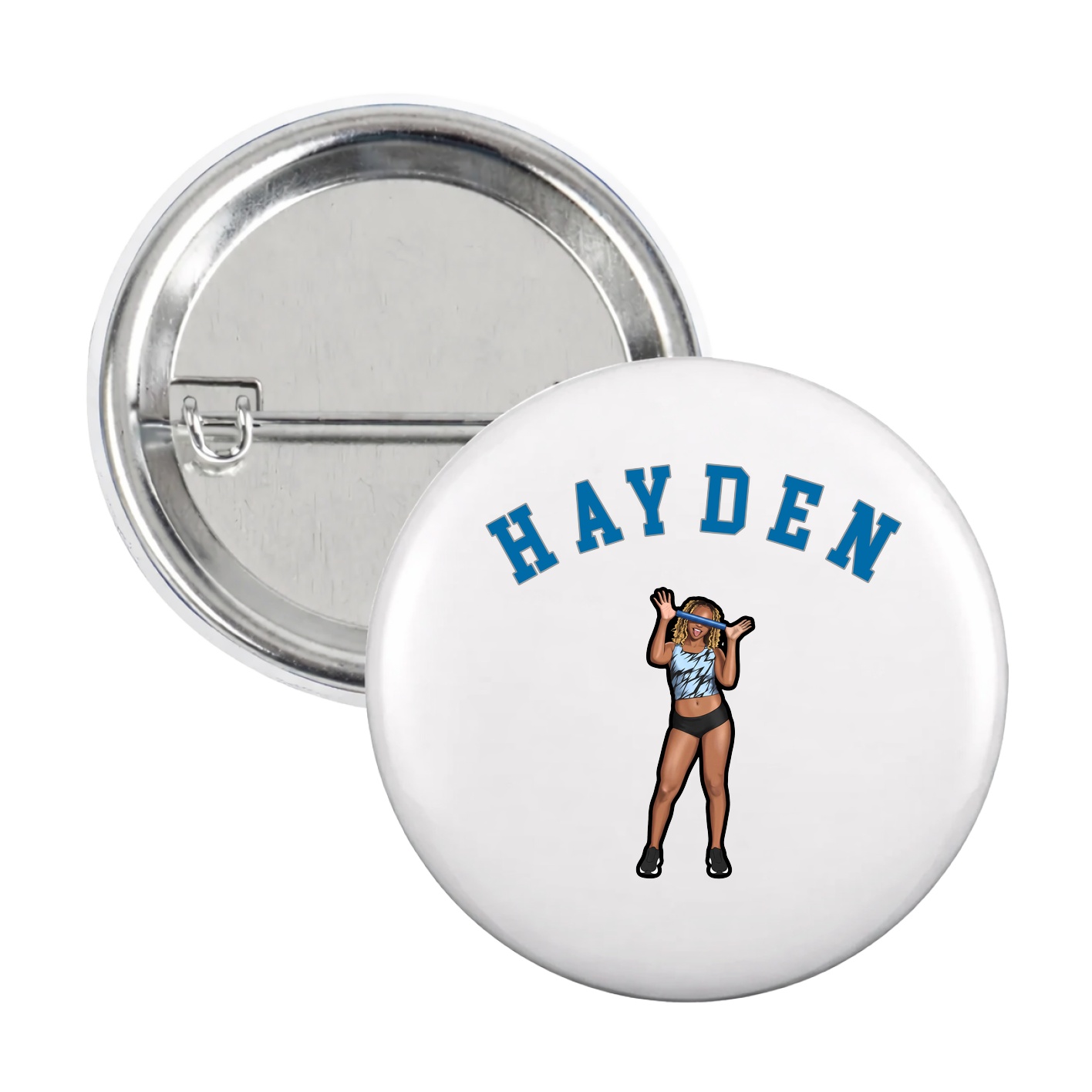 Game Day Button — Shirsey Arch in White