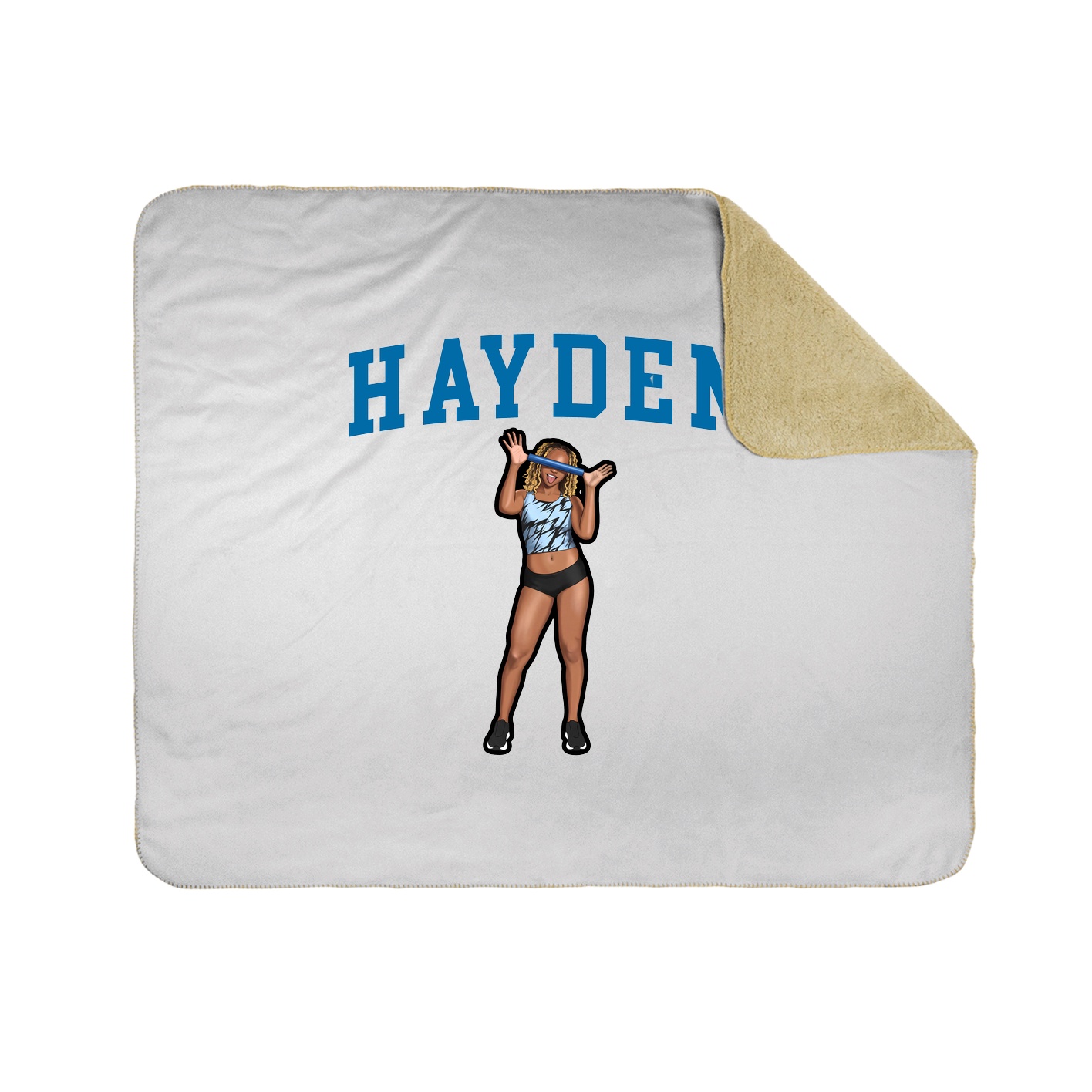 Throw Blanket — Shirsey in White