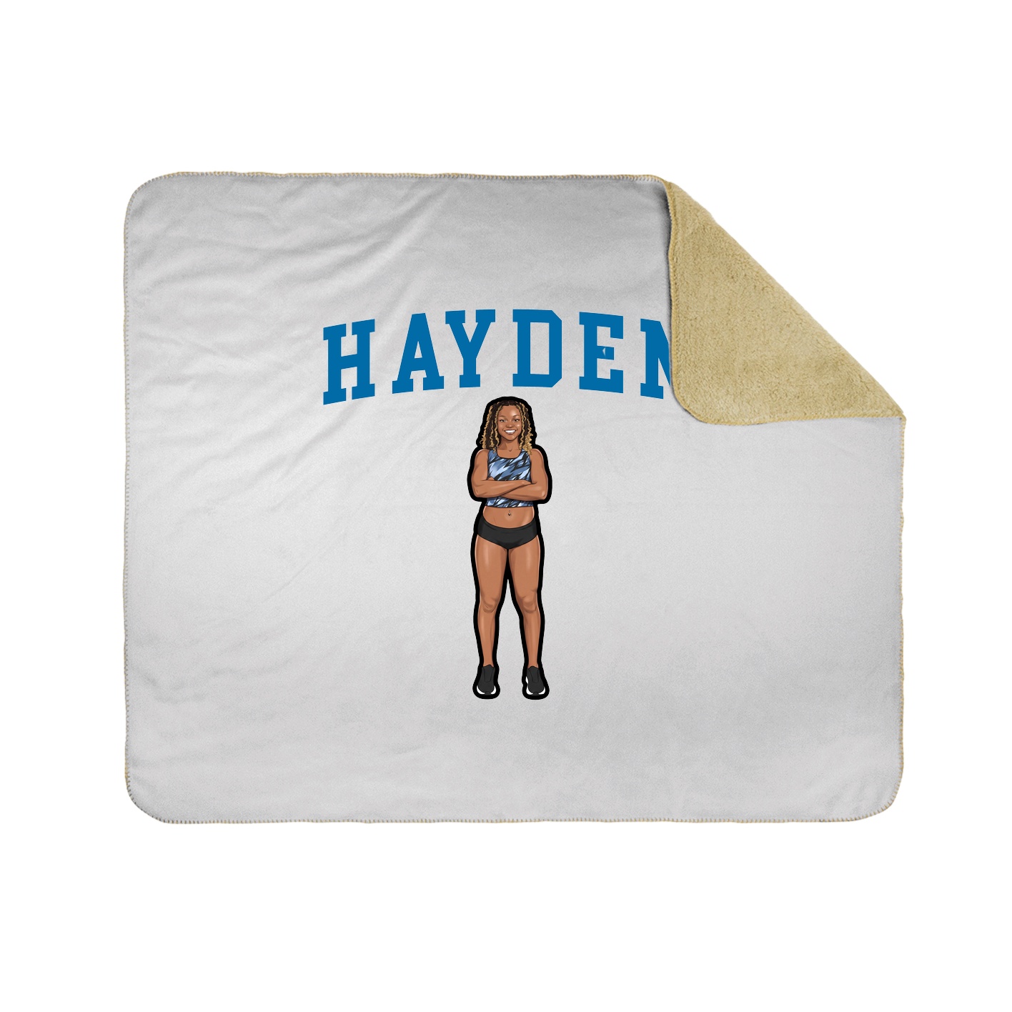 Throw Blanket — Shirsey in White