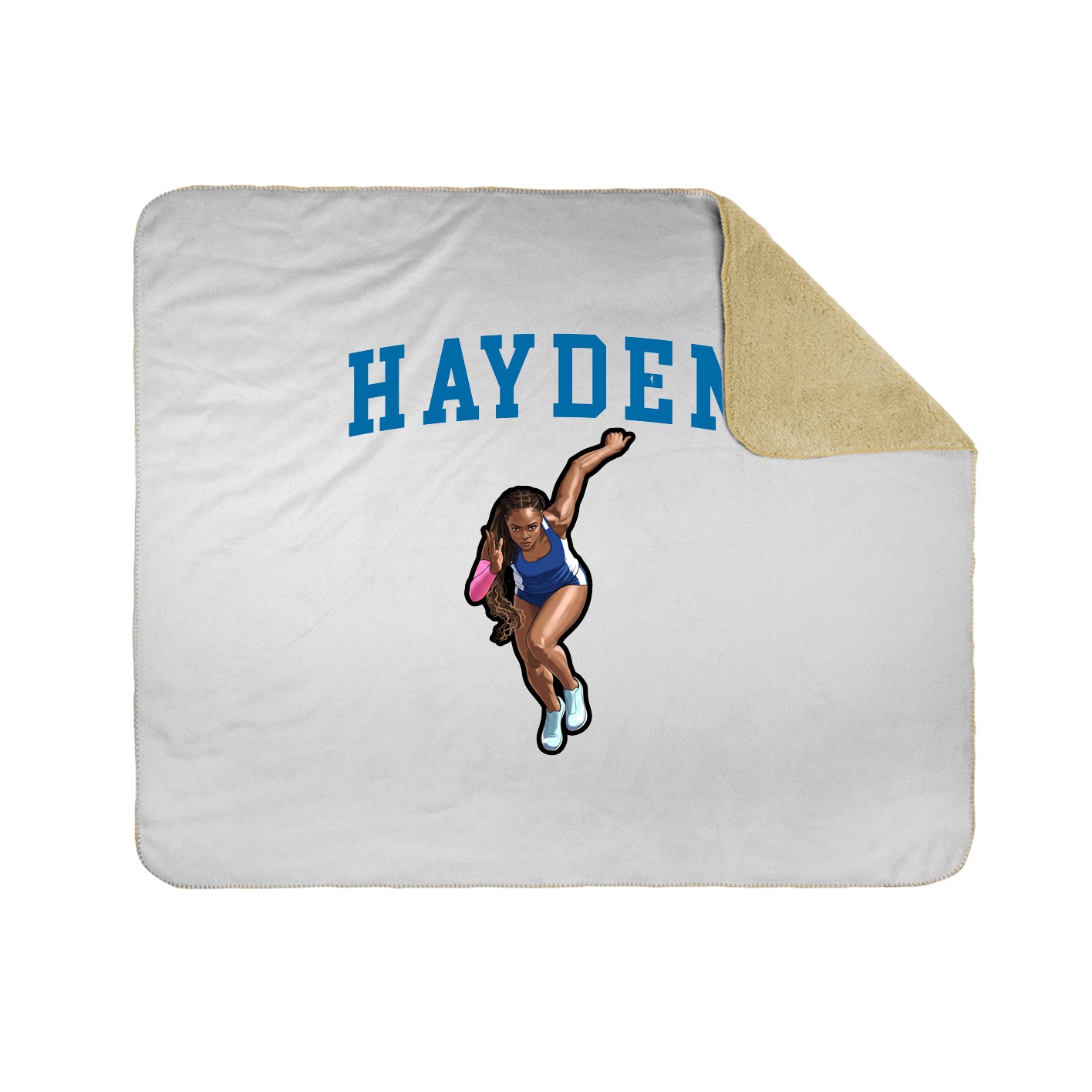 Throw Blanket — Shirsey in White