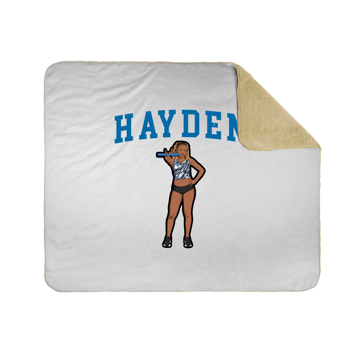 Throw Blanket — Shirsey in White