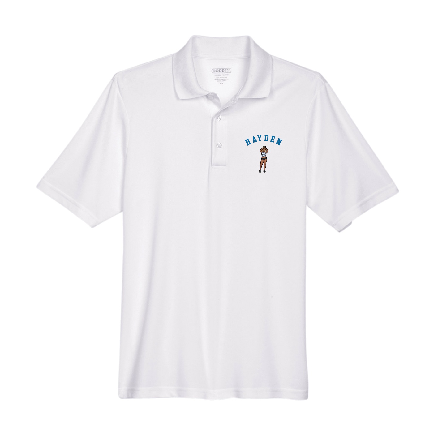 Performance Polo — Shirsey Arch in White