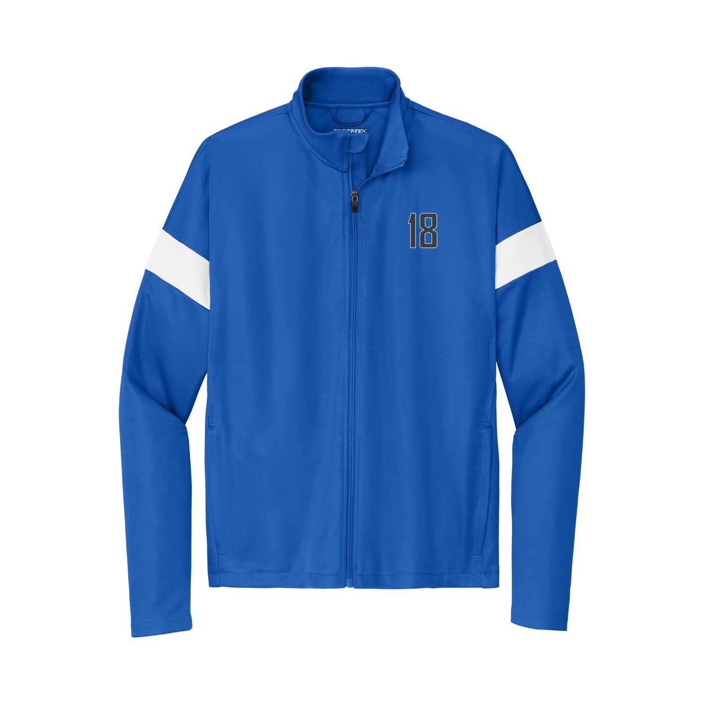 Team Travel Full-Zip Jacket — Front Shirsy in Royal/White