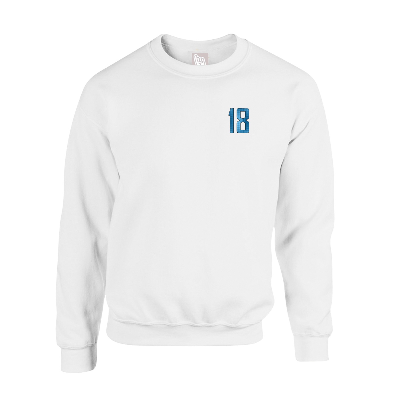 Fleece Crew — Front Shirsy in White