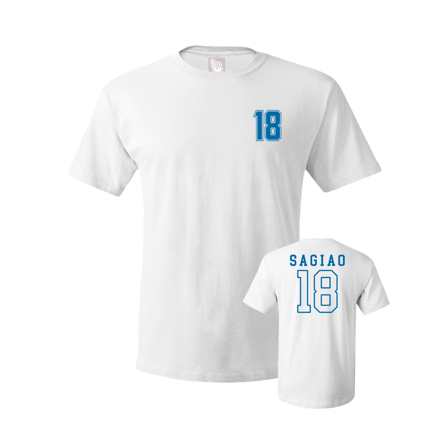 Youth Tee — Chest Back in White