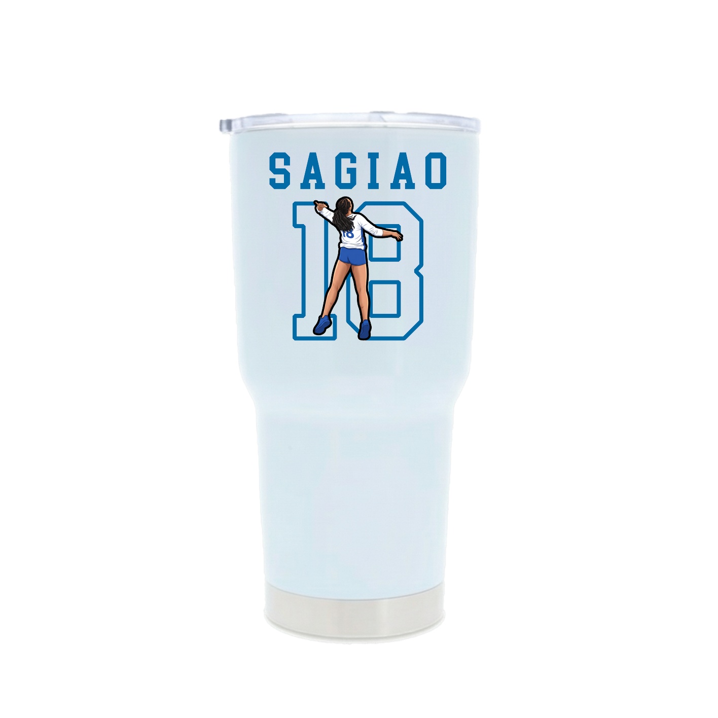 30oz Stainless Steel Tumbler — Shirsey in White