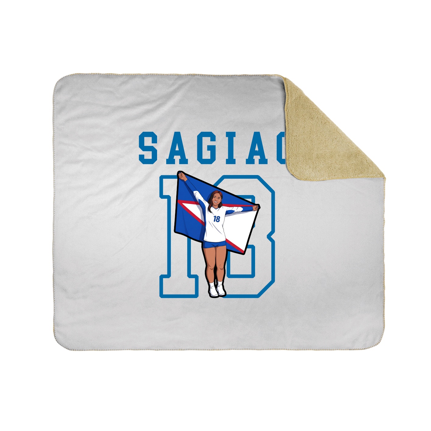 Throw Blanket — Shirsey in White