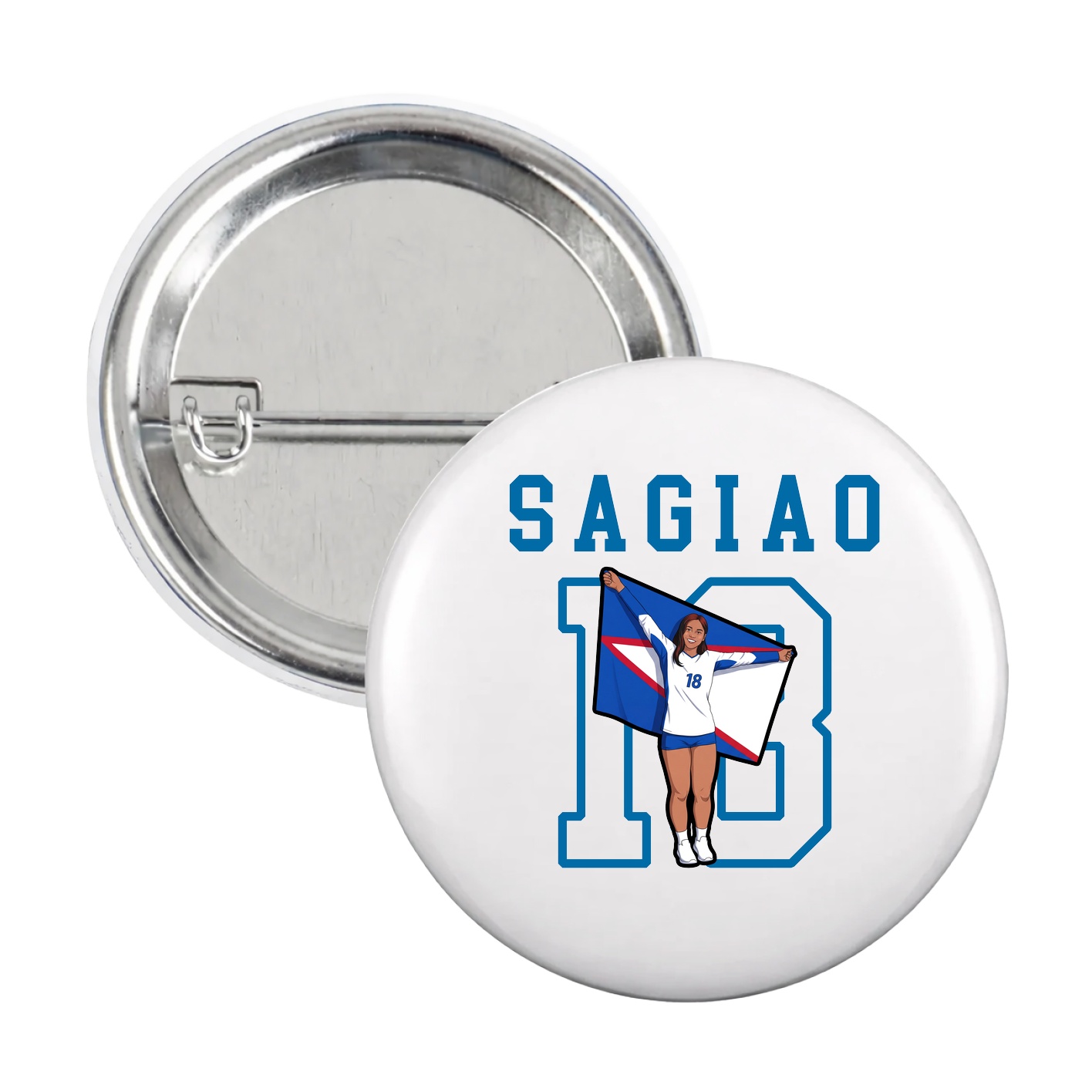Game Day Button — Shirsey in White