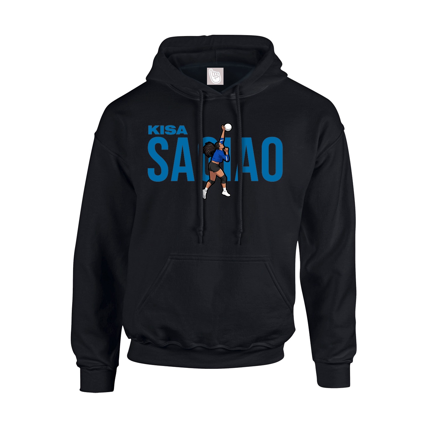 Hoodie — Player Name in Black