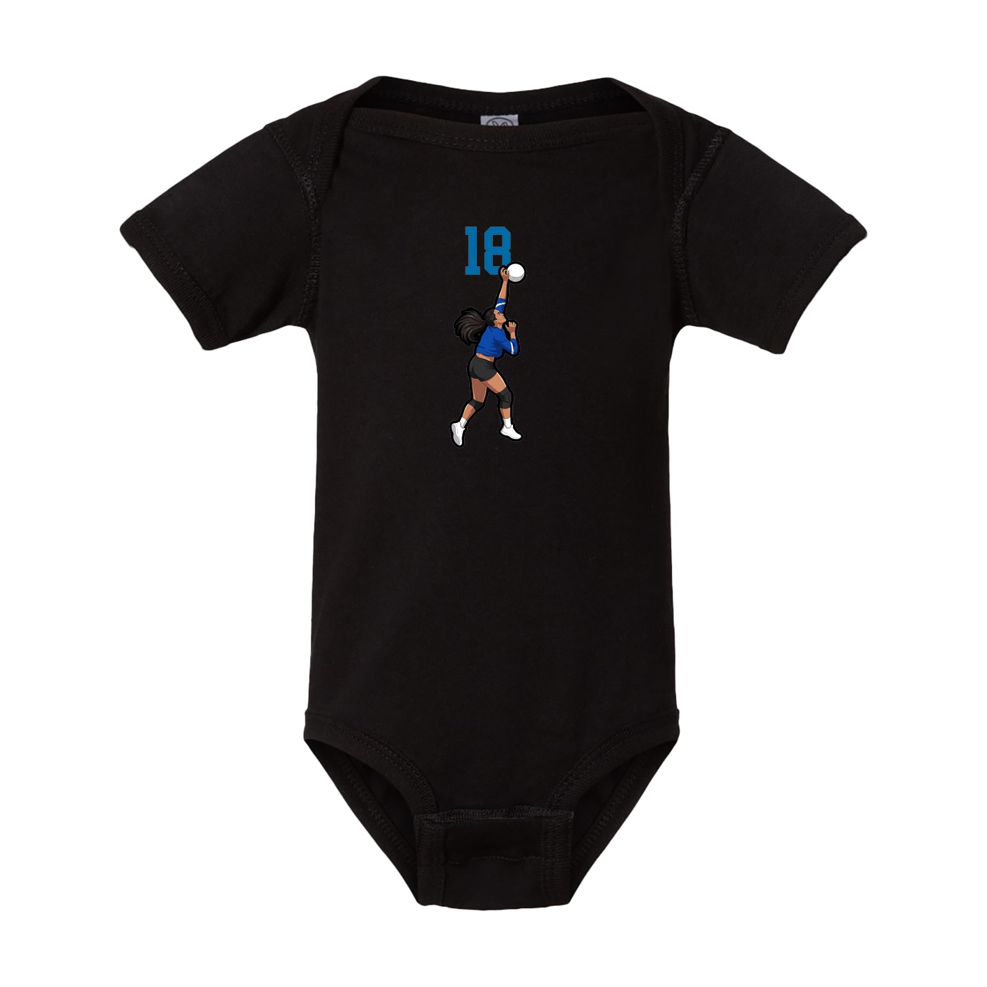 Baby Onesie — Number Top in Black