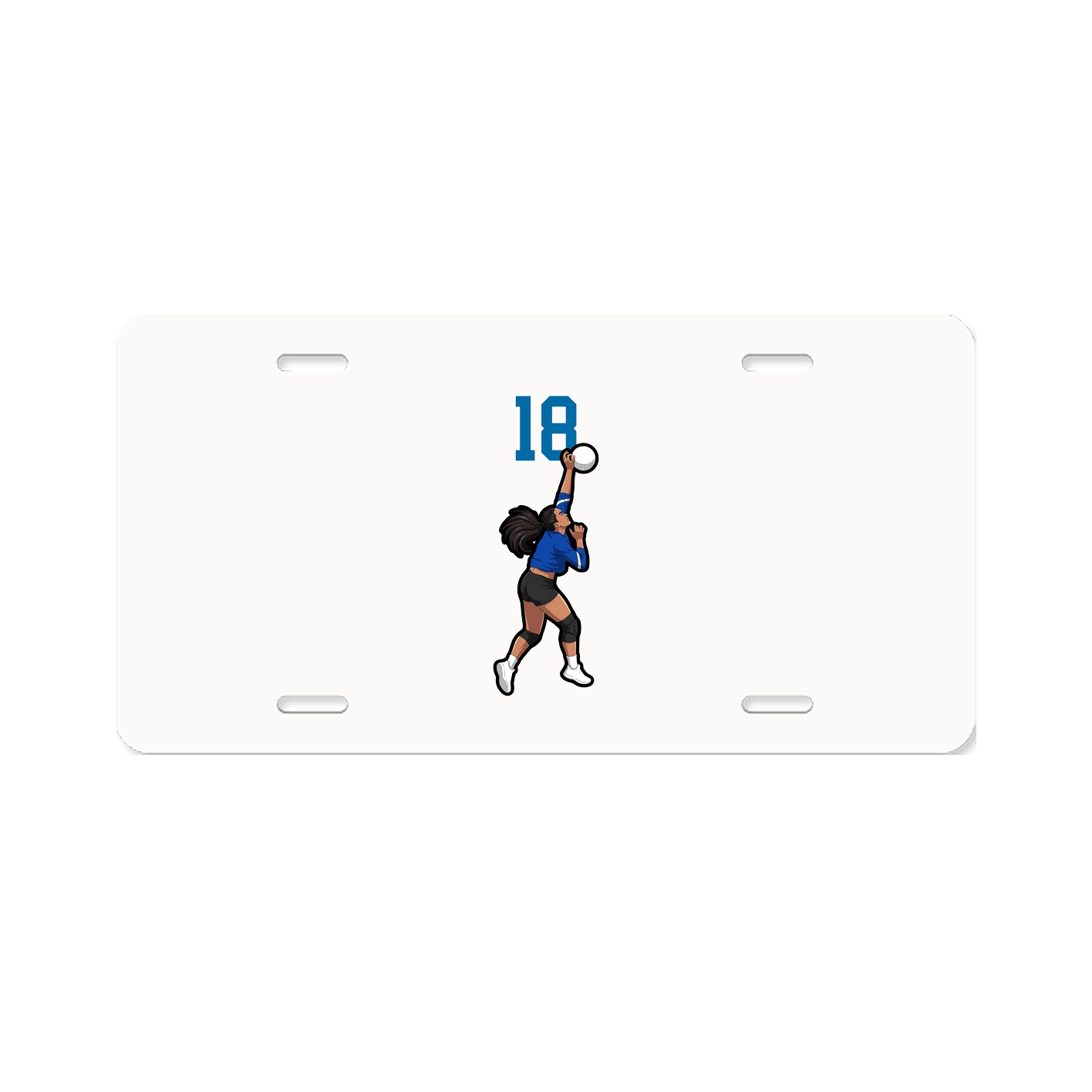 License Plate — Number Top in Classic